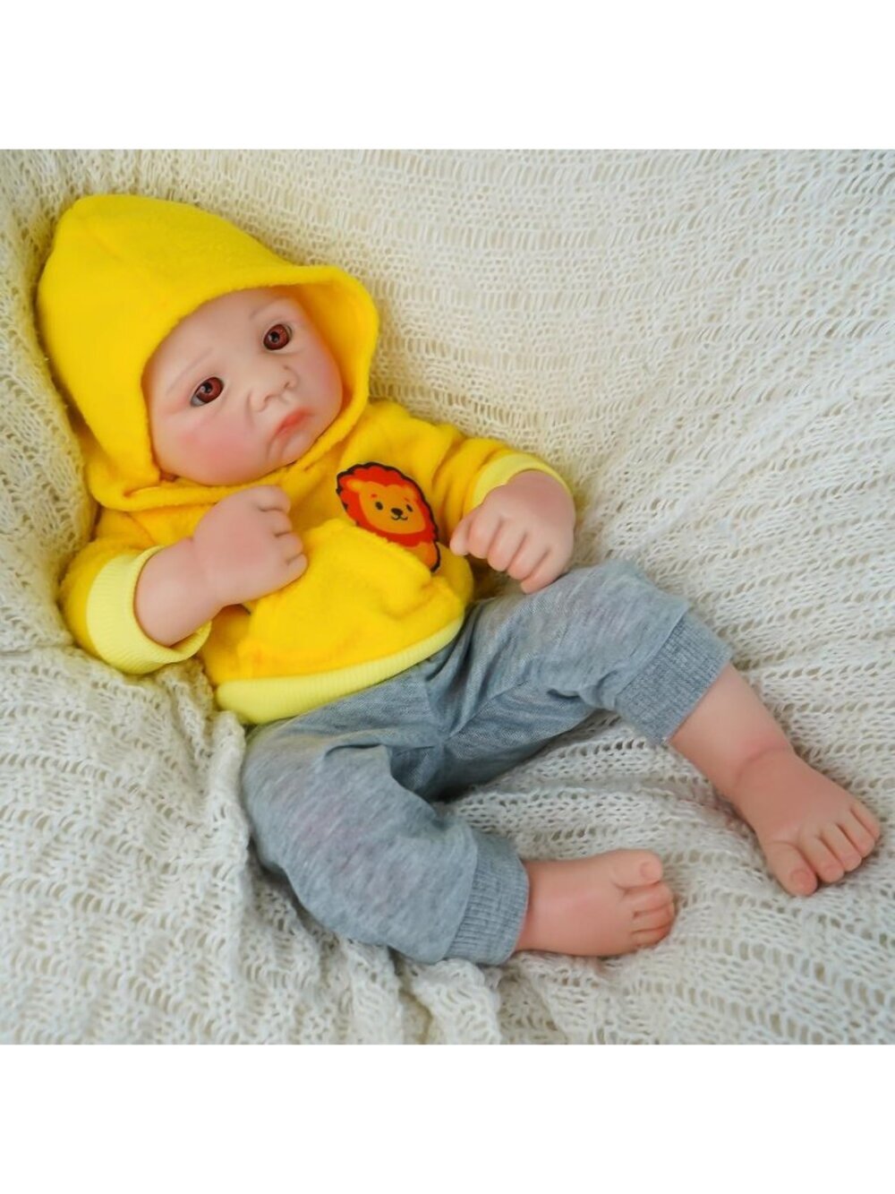 15Inch Boy Skin & Vessels Realistic Blood Silicon Body Reborn Baby Doll For Kid